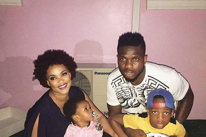 Joseph and Adaeze Yobo with their kids