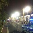 Images from the crash scene in Nice, France