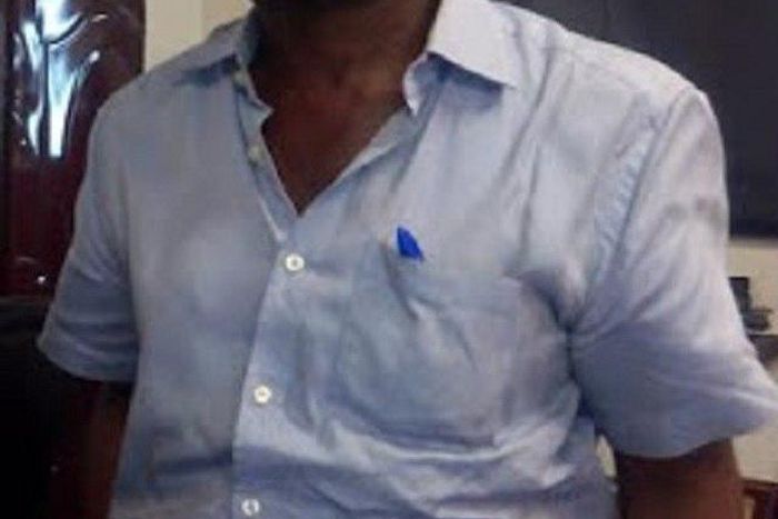Lekan Shonde shortly after his arrest