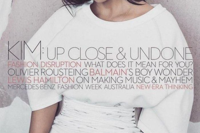 Kim Kardashian-West on the cover of Vogue Australia