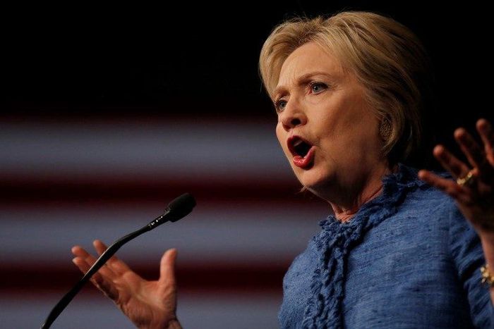 Democratic U.S. presidential candidate Hillary Clinton speaks to supporters at a campaign rally in West Palm Beach, Florida March 15, 2016