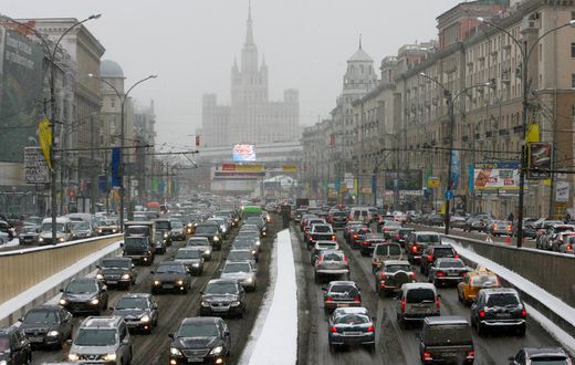 traffic in Moscow