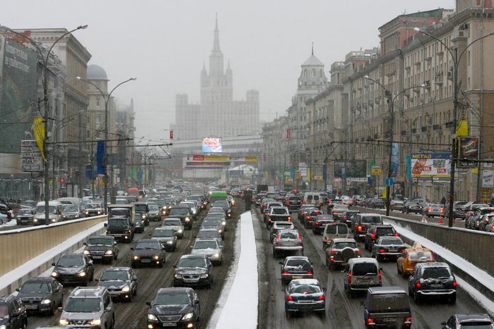 traffic in Moscow