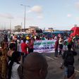 NLC strike on Ikorodu Road, Lagos on May 8, 2016