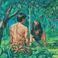 Who did Adam pay Eve's bride price to?
