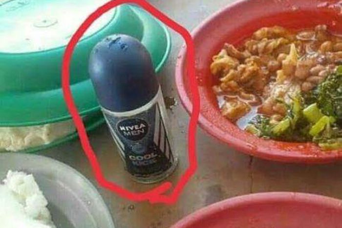 See what was used as a salt shaker in a restaurant