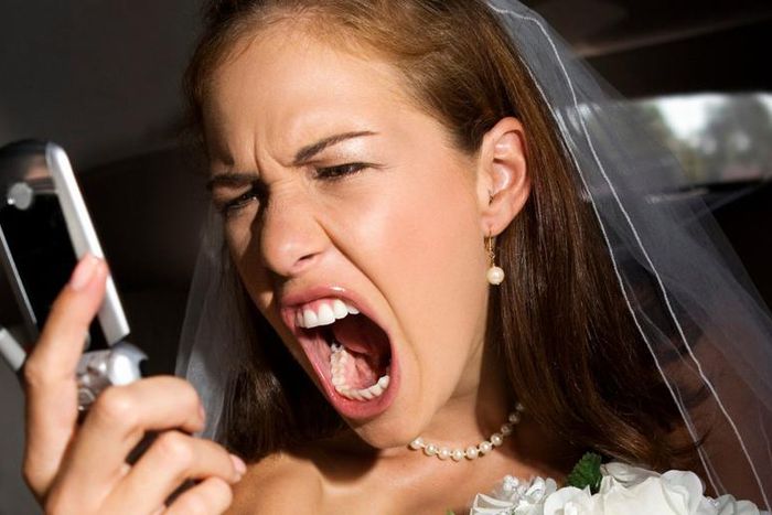 Angry bride