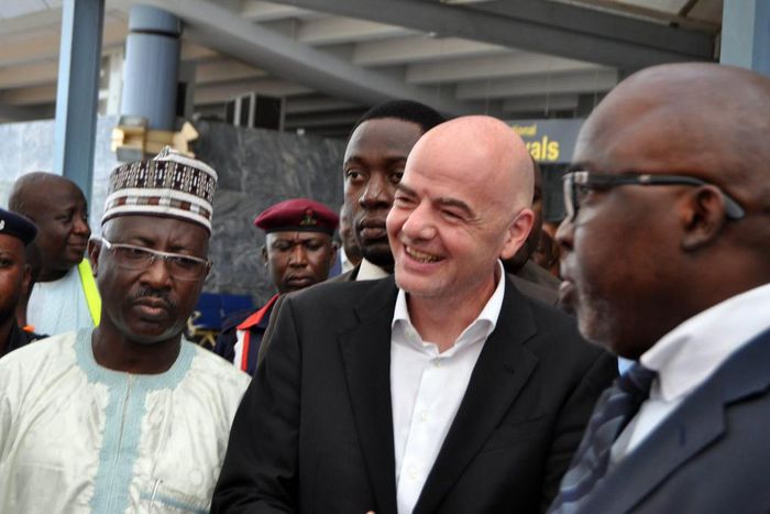 Amaju Pinnick and Gianni Infantino