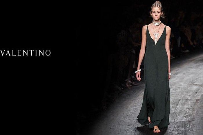 A model for Valentino