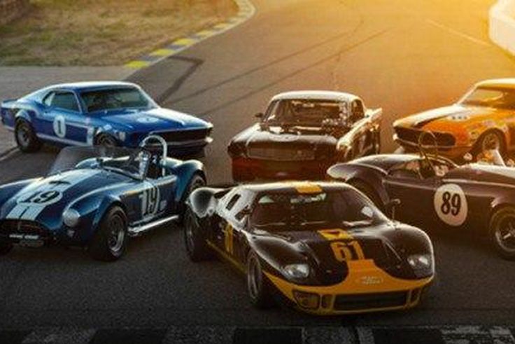 Vintage Ford race cars
