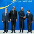 President Muhammadu Buhari at the opening ceremony of the China-Nigeria Business Forum in Beijing on April 12, 2016