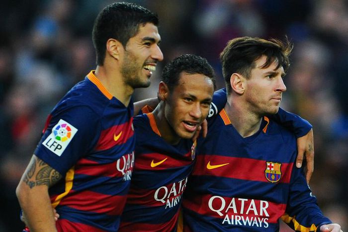 Lionel Messi, Neymar and Luis Suarez