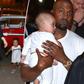 Kim Kardashian and Kanye West with their kids