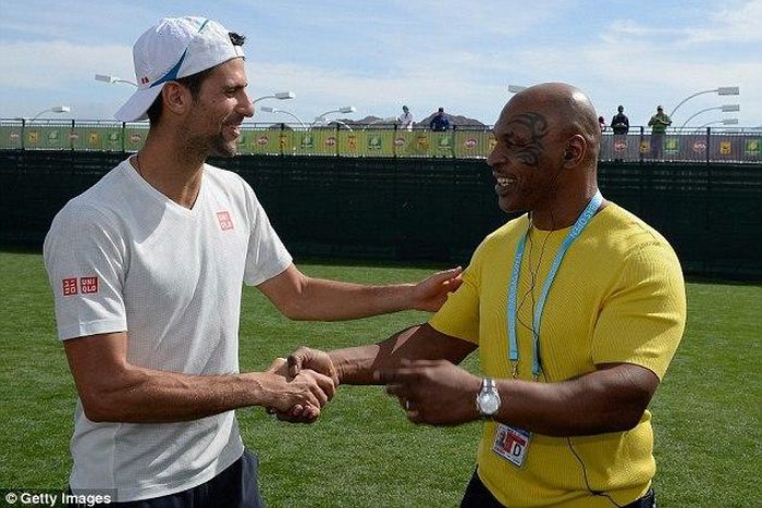 Novak Djokovic and Mike Tyson