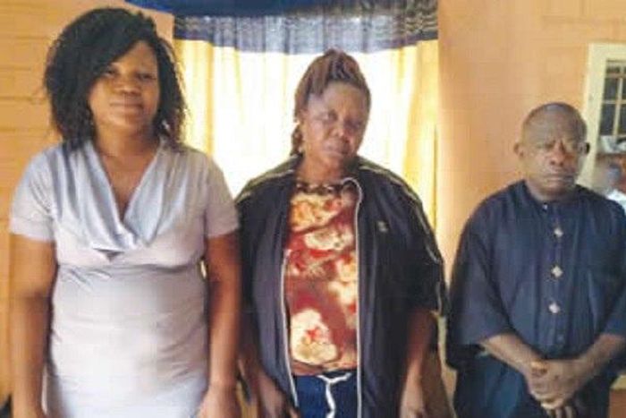 The suspects, Gloria Onuoha, Roseline Onwuameze and Nwigwe Thomas