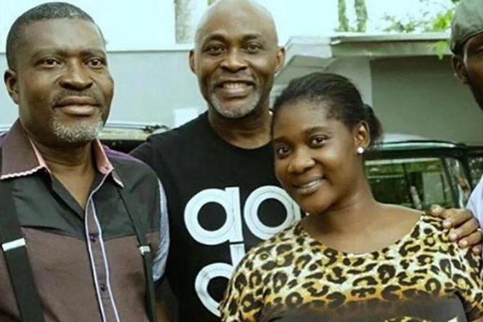 On set of "Professor Johnbull"