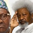 President Muhammadu Buhari pictured with Nobel Laureate, Wole Soyinka
