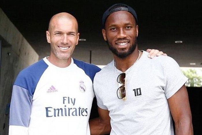 Zinedine Zidane and Didier Drogba