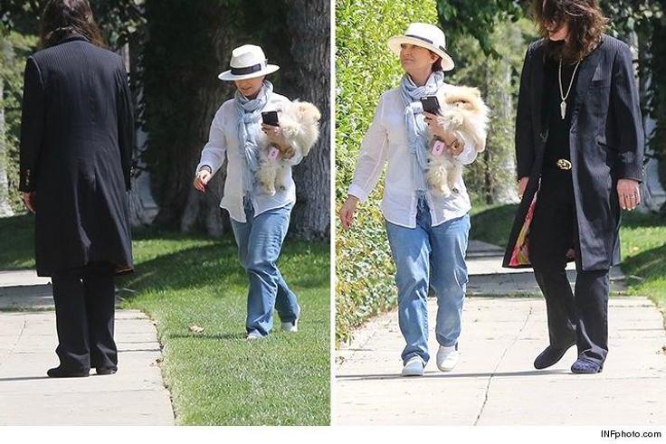 Sharon and Ozzy Osbourne pictured together in Los Angeles