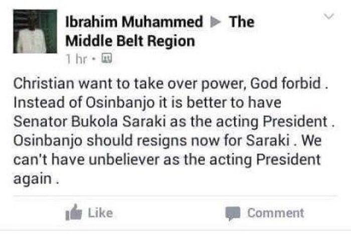 See what this guy posted on Facebook