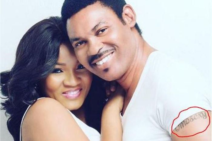 Husband tattoos actress' nickname on arm