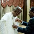 President Muhammadu Buhari conferred with Equatorial Guinea's Grand Collar of the Order of Independence award by President Teodoro Mbasogo.