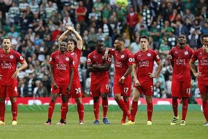 Ahmed Musa and Leicester City players