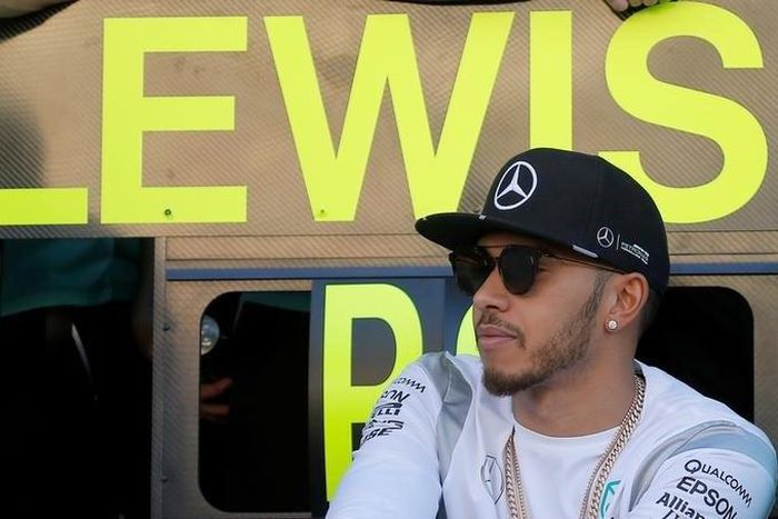 Formula One - Russian Grand Prix - Sochi, Russia - 1/5/16 - Mercedes F1 driver Lewis Hamilton of Britain looks on after the race.