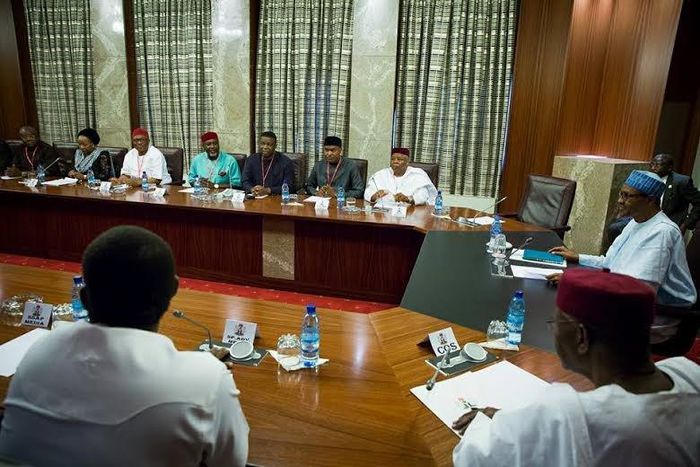 President holds closed-door meeting with south-east leaders.
