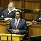 Former South African Finance Minister Nhlanhla Nene delivers his 2015 Budget Speech at Parliament in Cape Town, February 25, 2015.