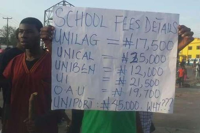 Photos from UNIPORT protest, April 11, 2016