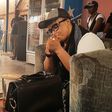 Dayo Amusa on set of new movie "Addict"