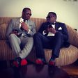 Don Jazzy and Dr SID attending 2face Idibia's wedding in Dubai, February 2013