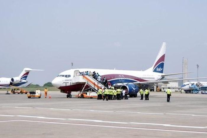 Super Eagles players take off for crucial clash with Egypt