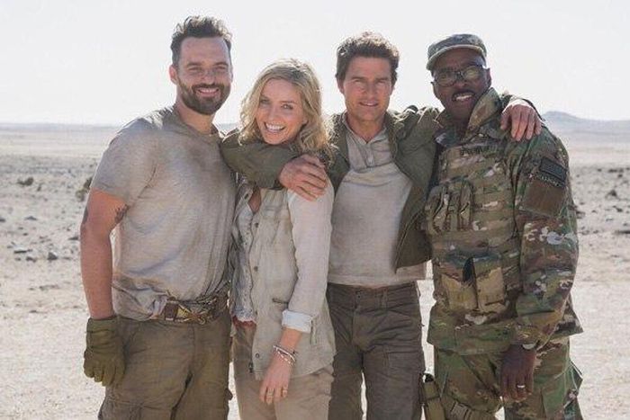 Annabelle Wallis, Tom Cruise, Jake Johnson and Courtney B. Vance