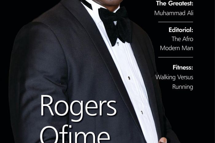 Rogers Ofime on the cover of Guardian Life magazine