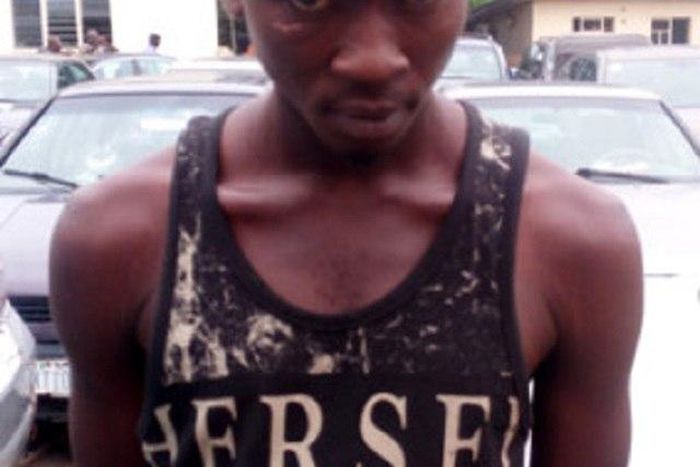 The prostitute loving suspect, Ifeanyi Okolie