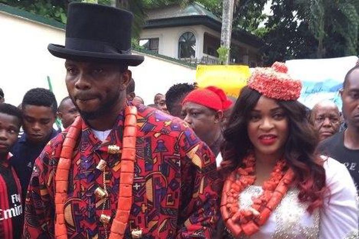 Joseph Yobo and wife, Adaeze