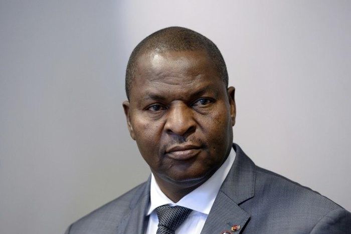 President of the Central African Republic Faustin-Archange Touadera looks on during his meeting at the European Union Council building in Brussels, on June 14, 2016 