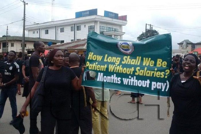 The Edo protesters in action