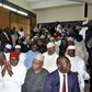 Senate President, Bukola Saraki with other Senators at Code of Conduct Tribunal on October 21, 2015