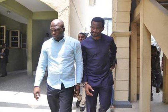 MD of Lekki Gardens, Richard Nyong, and one of the contractors, Odofin Taiwo Henry