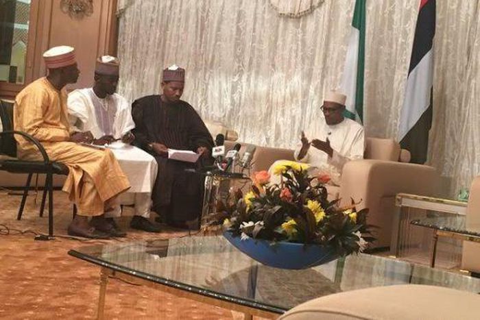 President Muhammadu Buhari grants first anniversary interview to journalists in Abuja