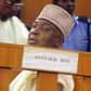 Senate President Bukola Saraki during his trial at the Conduct of Conduct Tribunal.