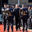 India's Prime Minister Narendra Modi (3rd L) inspects a guard of honour during his state visit at the Union Buildings in Pretoria, South Africa July 8, 2016.