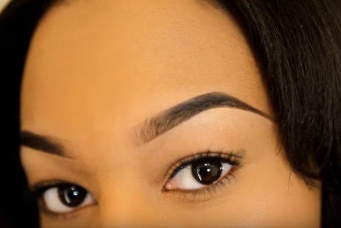 Well defined/tamed brows light up the eyes