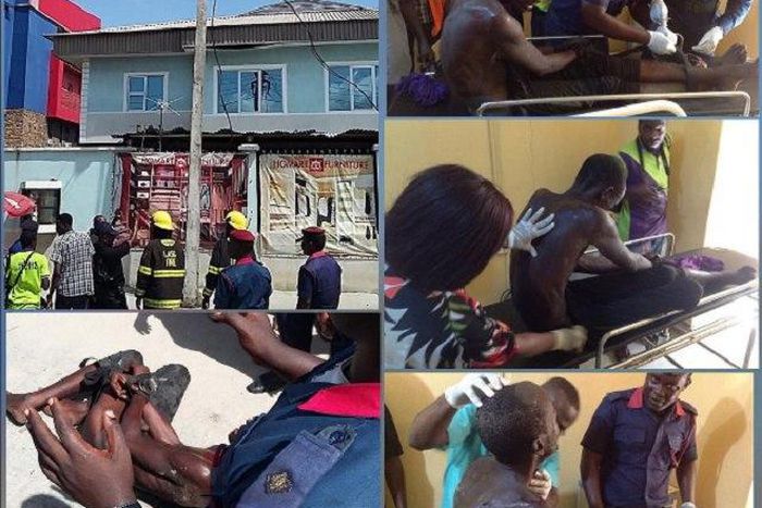 The pole man has been rescued at last