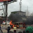 Bus catches fire in Ojota on April 5, 2016