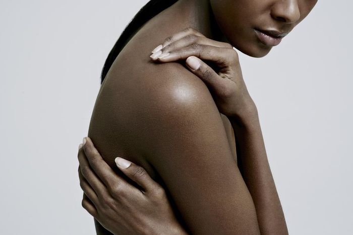 Young lady with flawless skin