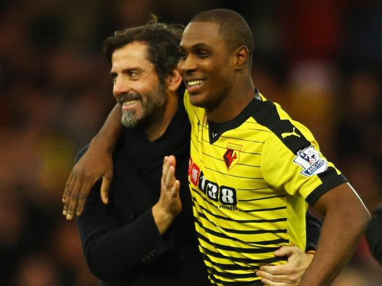 Quique Sanchez Flores and Odion Ighalo